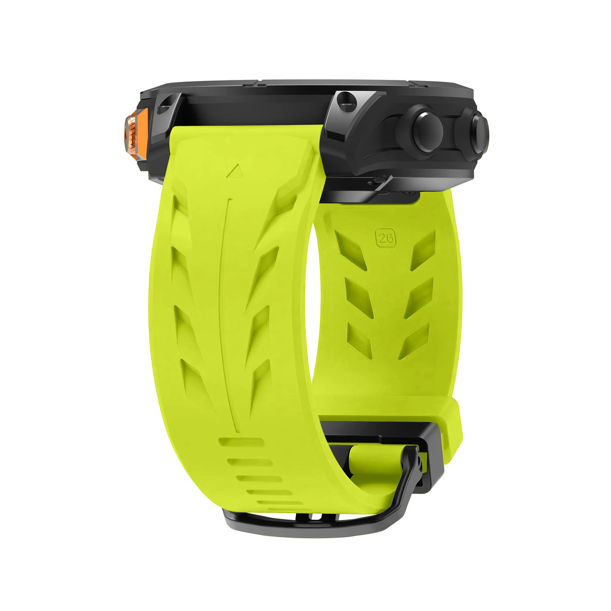 Green Garmin QuickFit 22/26mm Textured Silicone Band, Solid or Camo