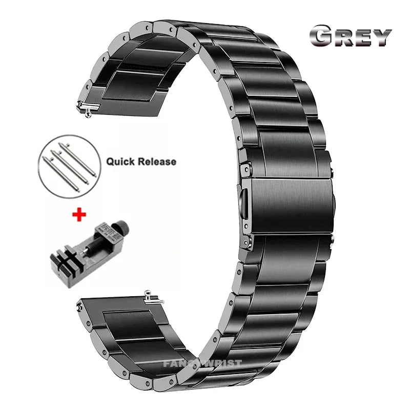 Garmin Titanium Link Bracelet in Gunmetal