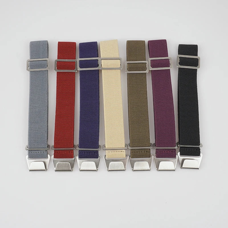 Motorola Moto Elastic Nylon Parachute Watch Band — Solid-color strap assortment