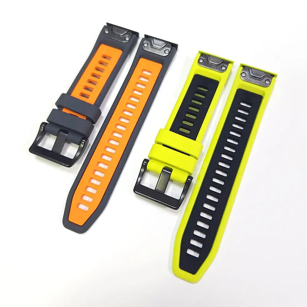 Garmin QuickFit Two-Tone Silicone Sport Band contrasting silicone undersides