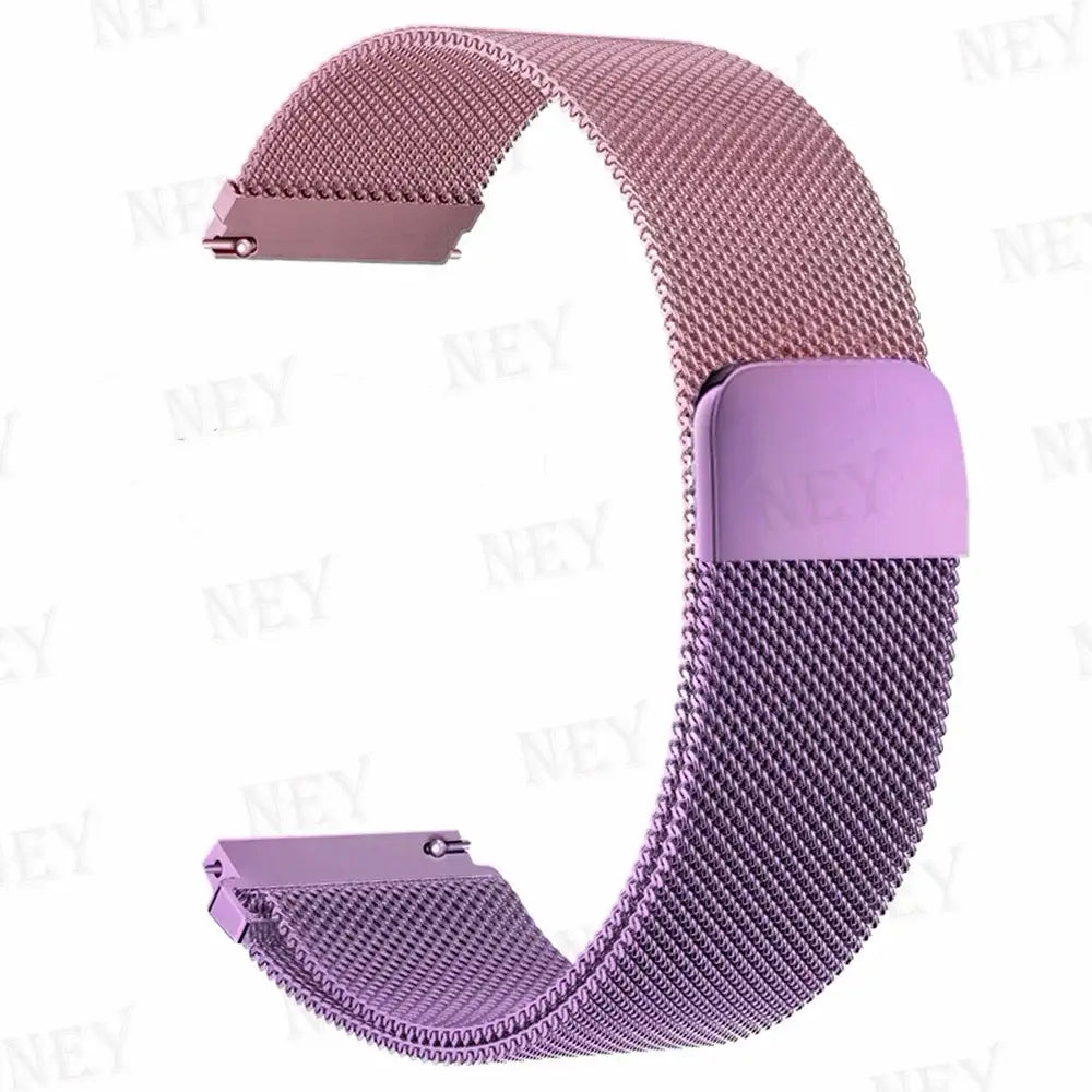Amazfit Stainless Steel Milanese Mesh Band — Rose Pink / Lavender