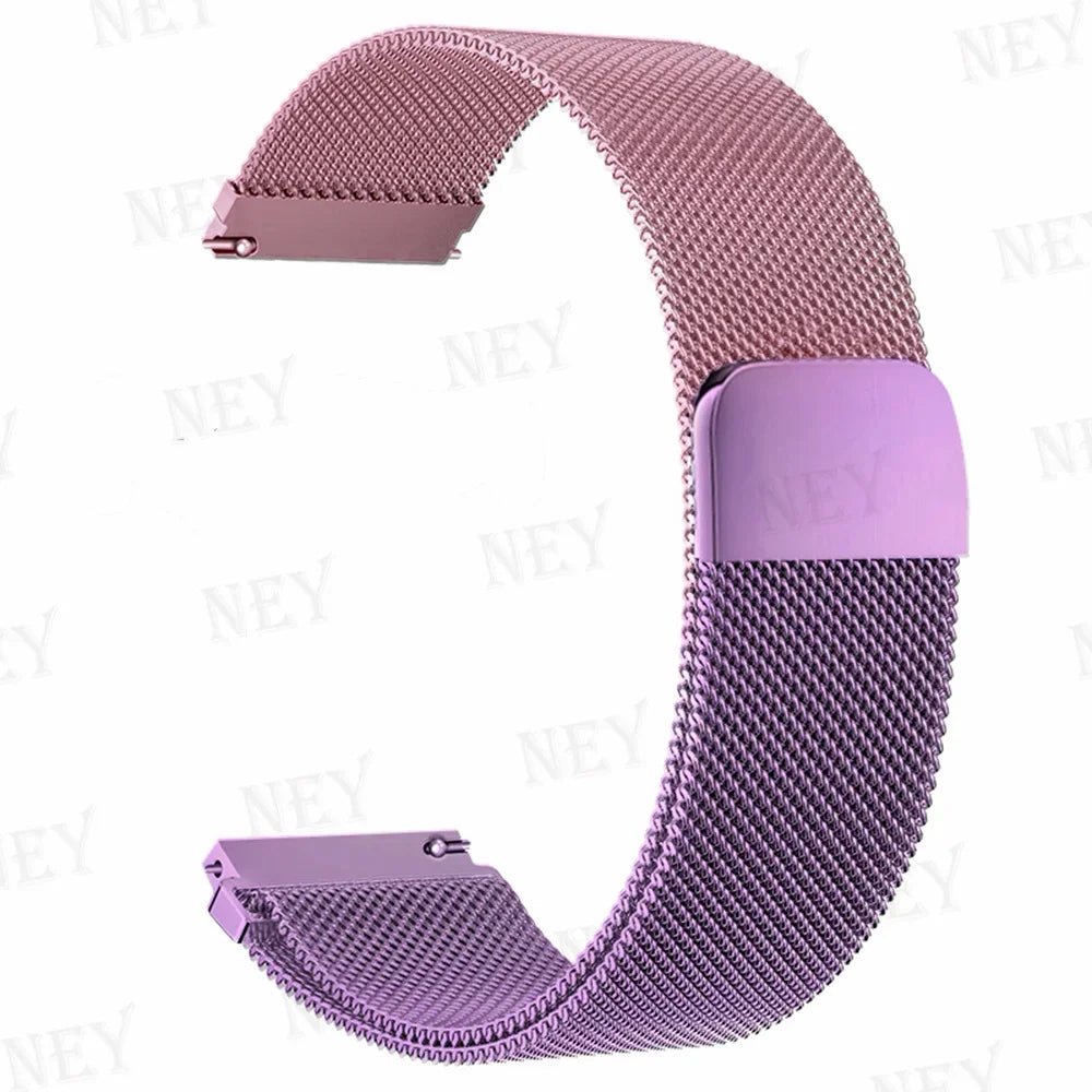 Motorola Moto Stainless Steel Milanese Mesh Band — Rose Pink / Lavender
