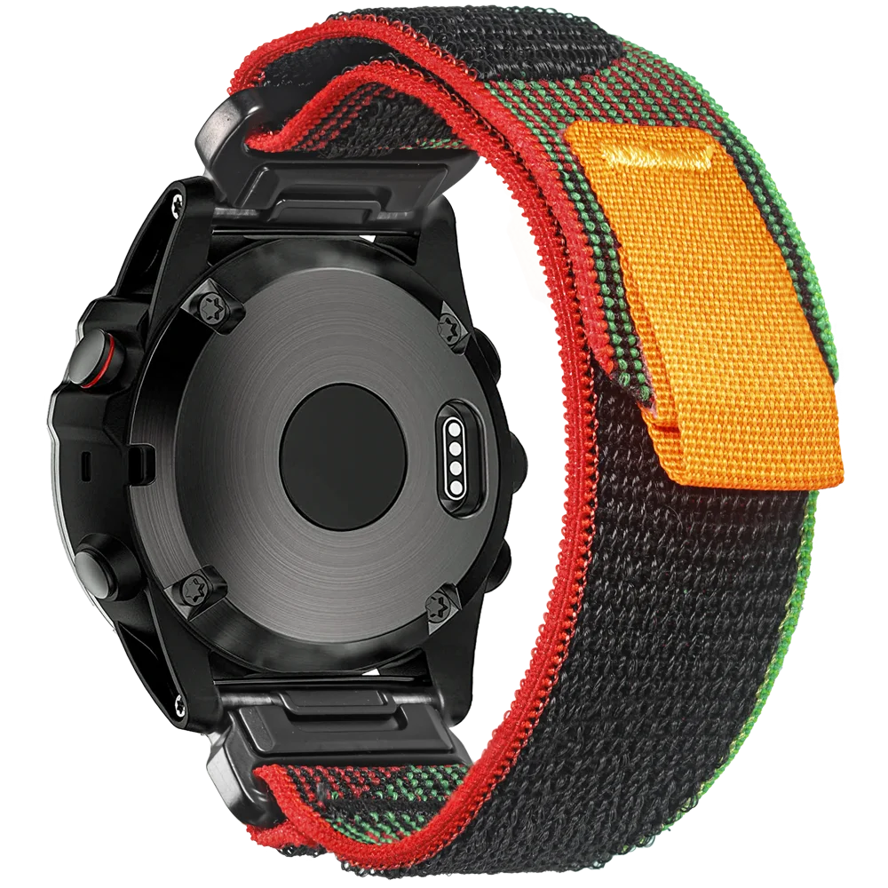 Garmin QuickFit Woven Nylon Trail Loop Band in Black / Multicolor