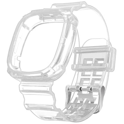 Fitbit Versa 4 and Versa 3 Clear Band with Built-In Case — band detail