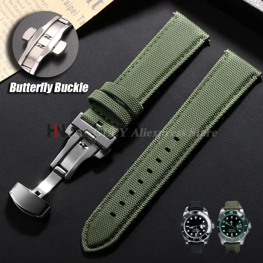 Amazfit Sailcloth Nylon Watch Band with Butterfly Clasp - Butterfly clasp detail