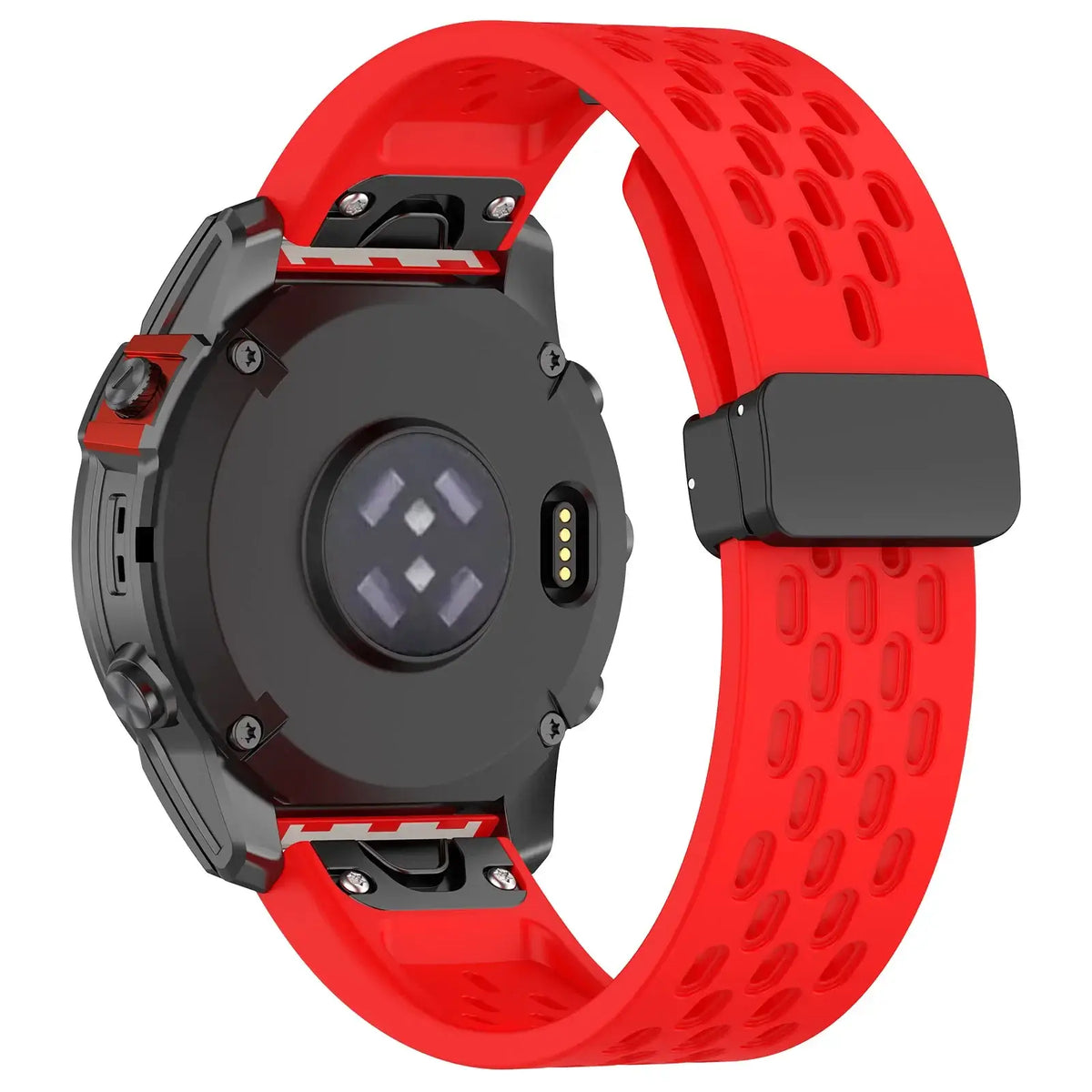 Garmin QuickFit Perforated Silicone Band in Red