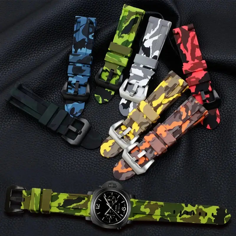 Camouflage silicone band color comparison for compatible Huawei watches