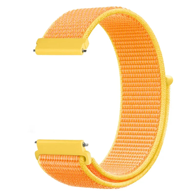 Motorola Moto Adjustable Nylon Sport Loop Band — Orange / Yellow Edge