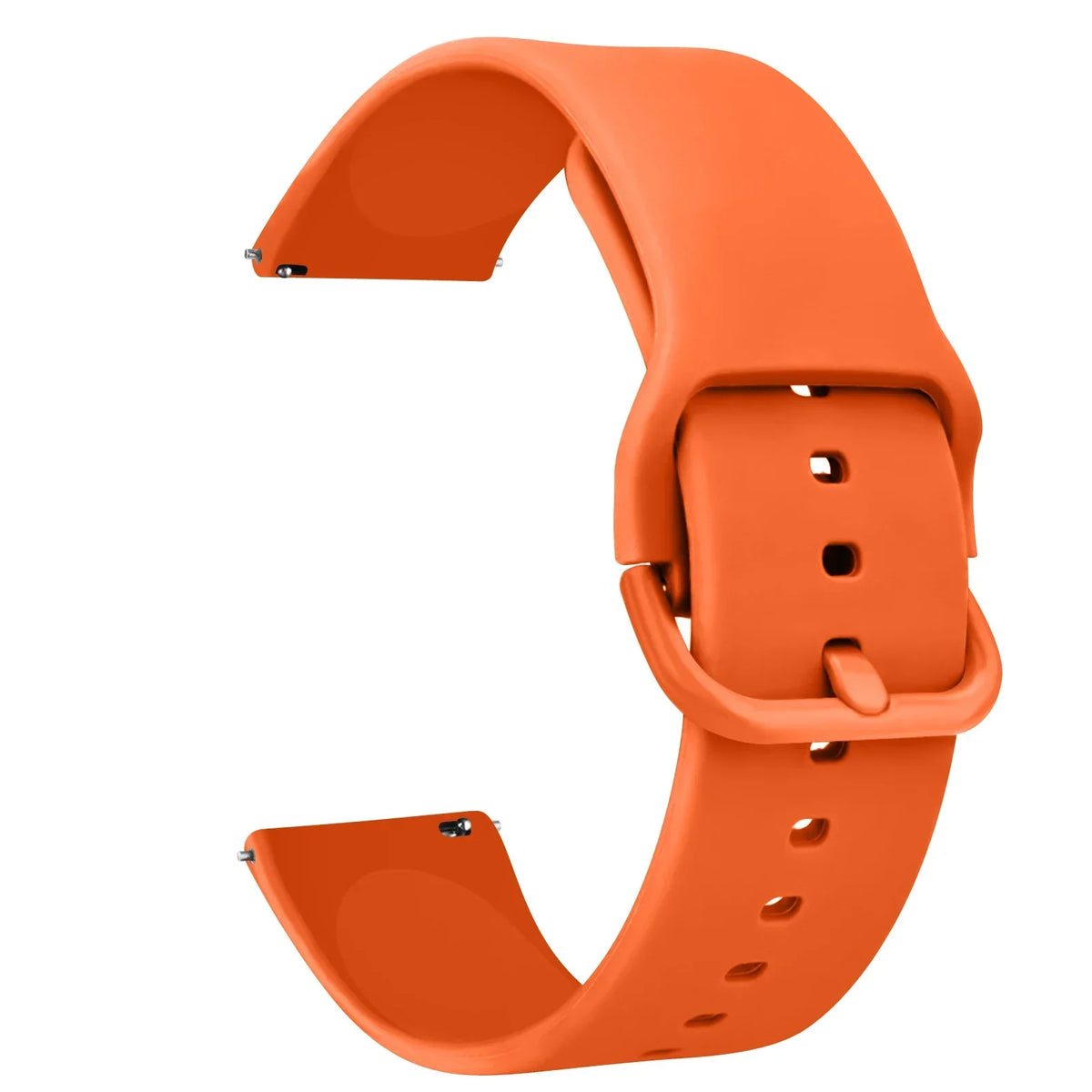 Motorola Moto Silicone Watch Band with Matching Buckle — Orange