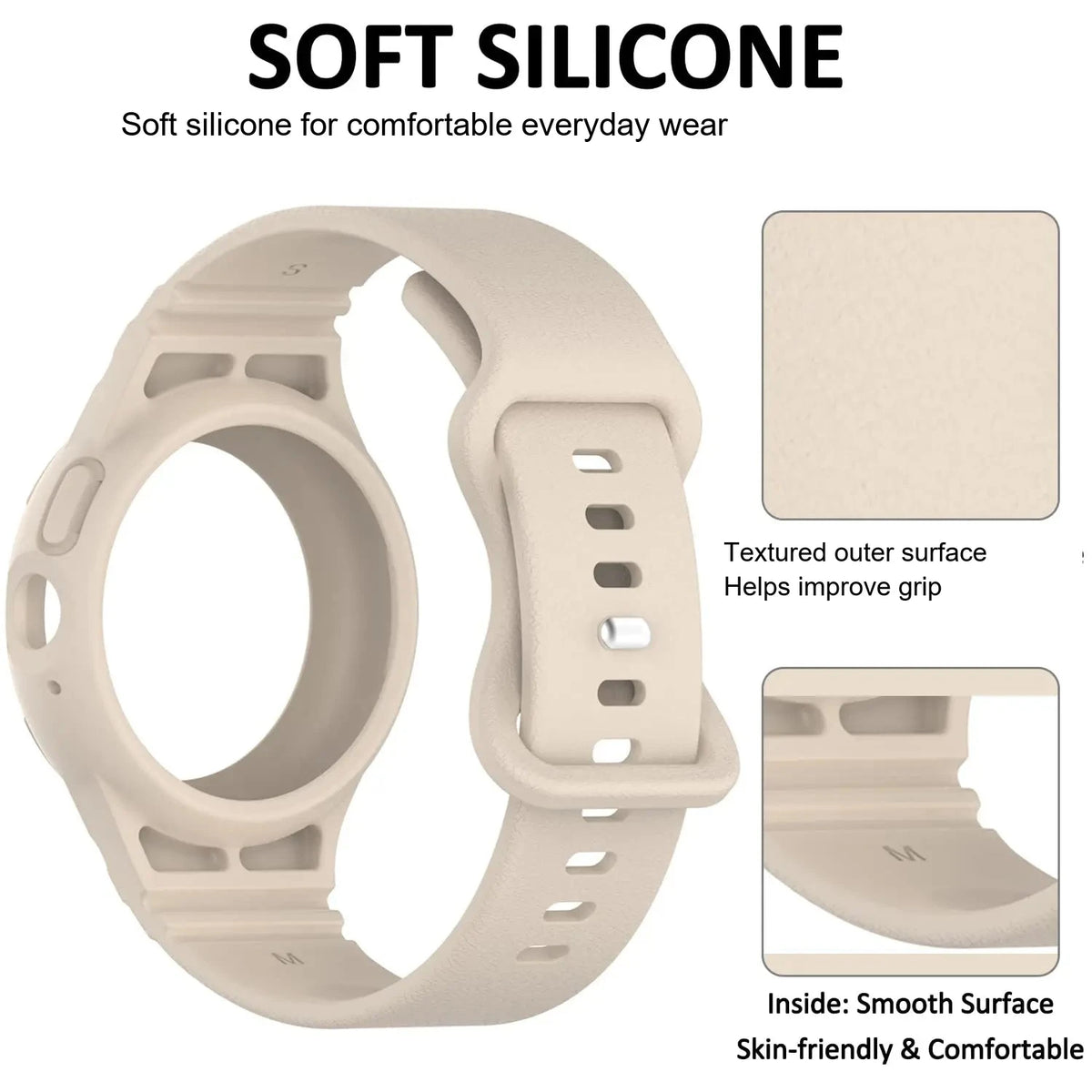 Google Pixel Watch 3, 2 and 1 41mm Silicone Band with Built-In Case — product detail