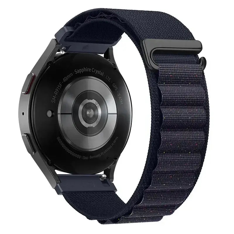 Amazfit Alpine-Style Nylon Loop Band — Navy Blue / Shimmer