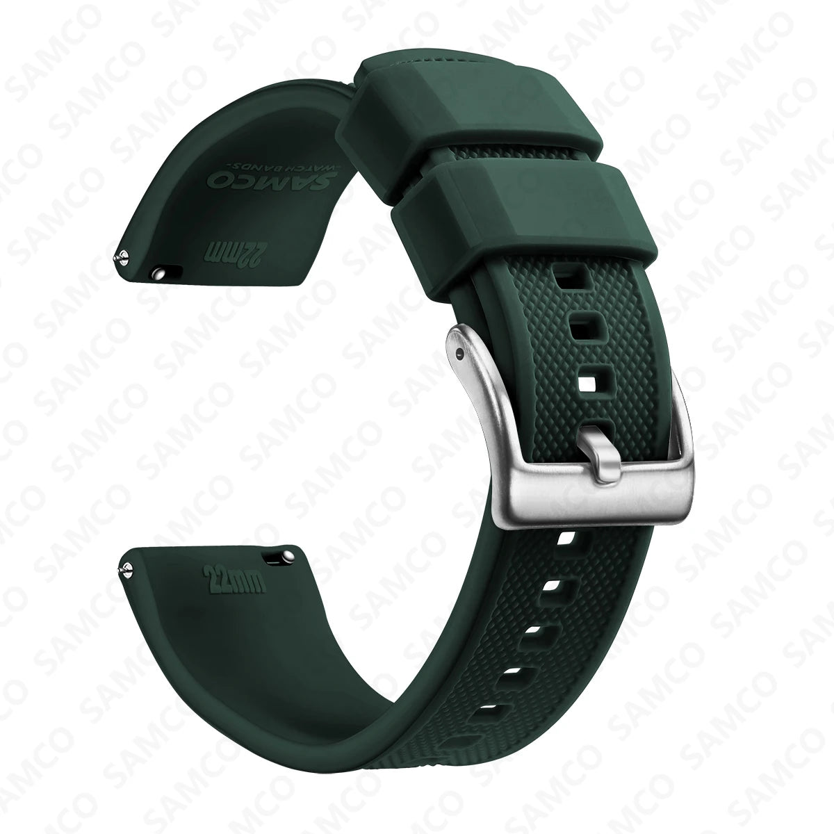 OnePlus Watch Band Quick Release Silicone Strap Sweat Resistant Black compatible with various OnePlus models.