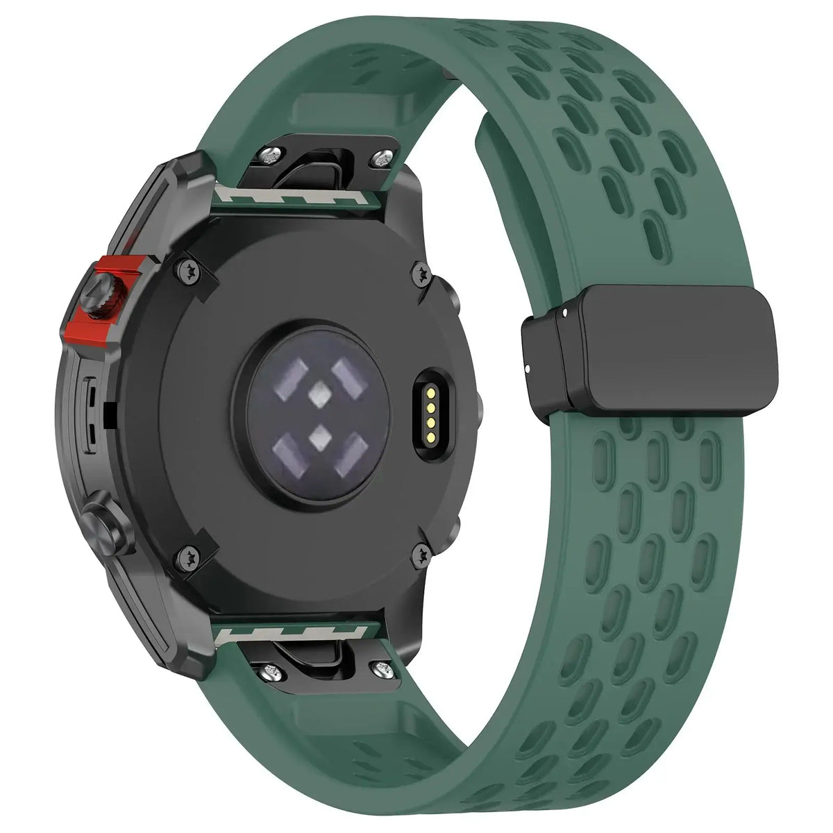 Garmin QuickFit Perforated Silicone Band in Forest Green