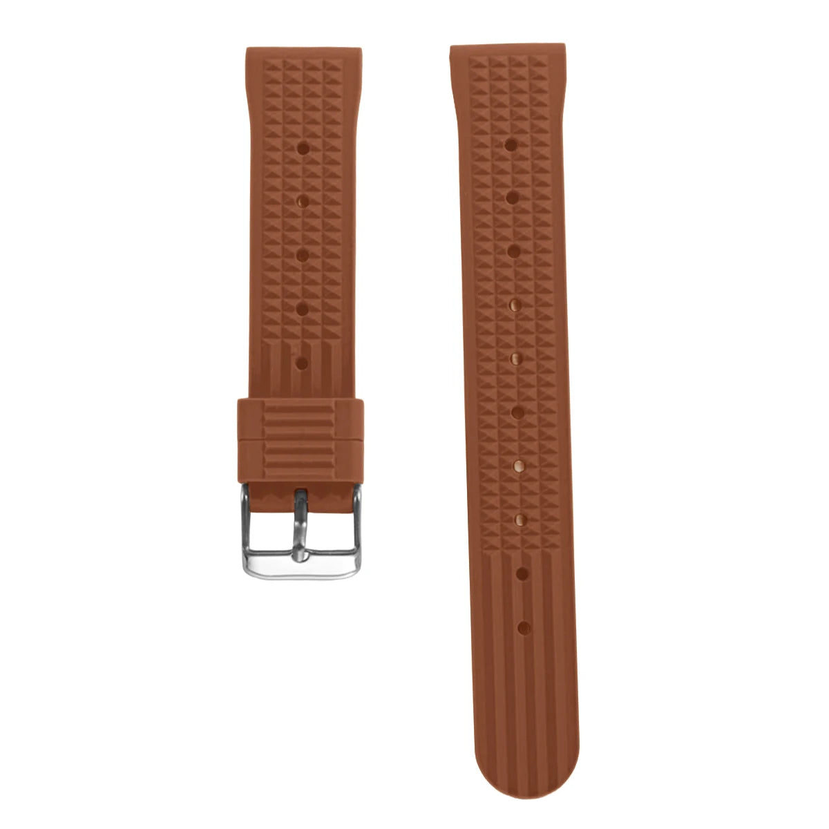 Garmin FKM Rubber Waffle Band in Brown