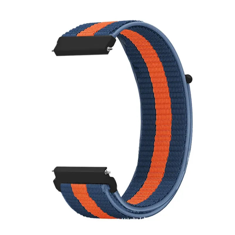 Polar Adjustable Nylon Sport Loop Band – Navy / Orange Stripe