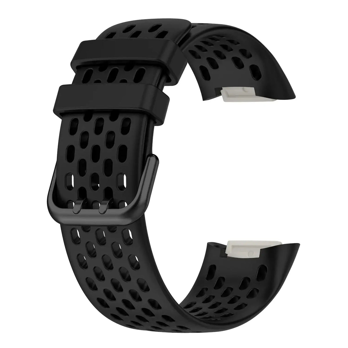 Fitbit Charge 5 & 6 Perforated Silicone Band in Black