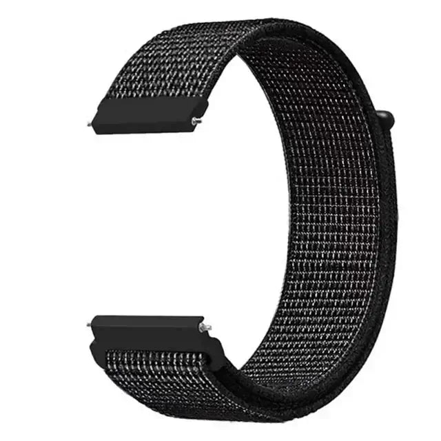 Amazfit Adjustable Nylon Sport Loop Band — Black / Silver Mix