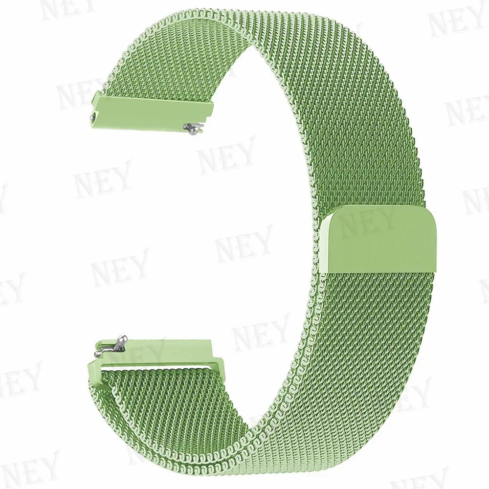 Polar Stainless Steel Milanese Mesh Band – Mint Green