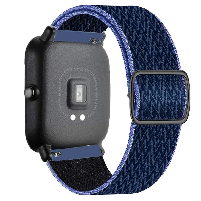 COROS Adjustable Elastic Fabric Watch Band - Navy Chevron