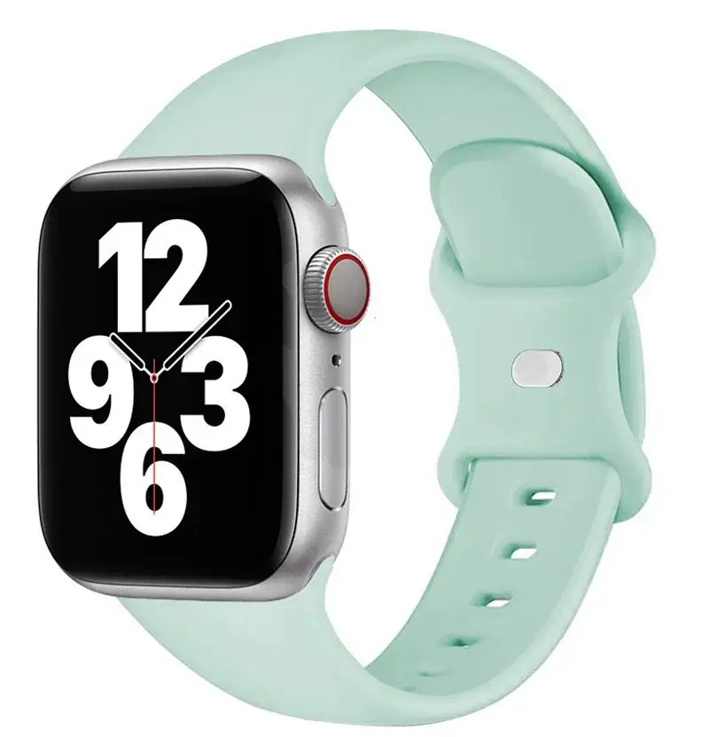 Pale Mint classic silicone Apple Watch sport band