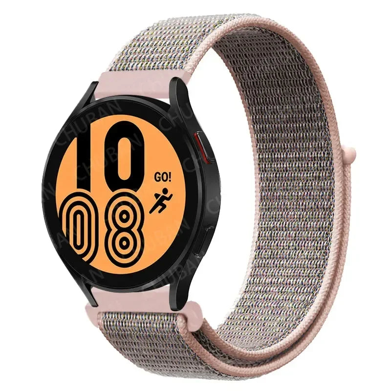 COROS Nylon Sport Loop Watch Band in Solid & Mixed Colors - Pink Sand