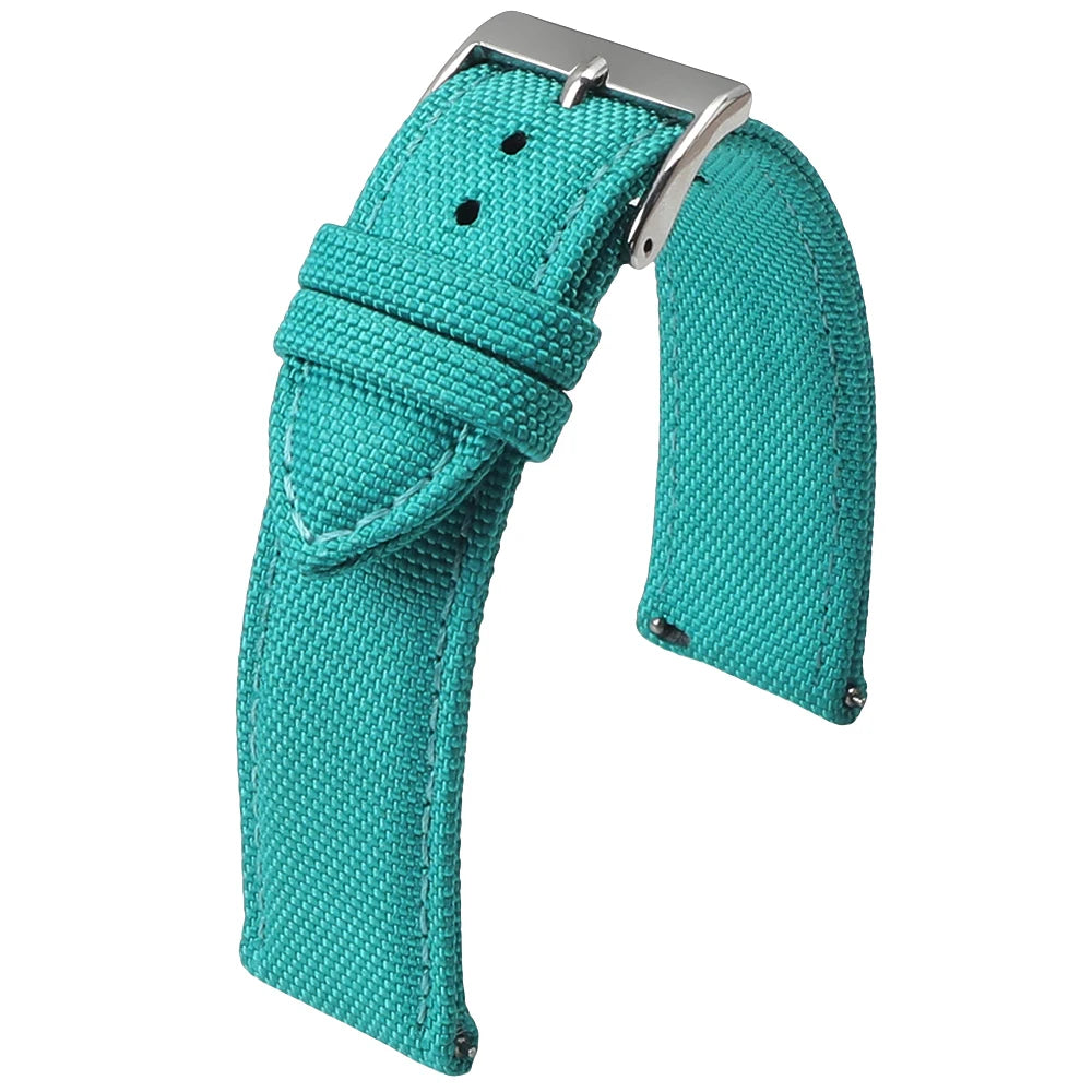 COROS Sailcloth Nylon Watch Band with Pin Buckle - Teal