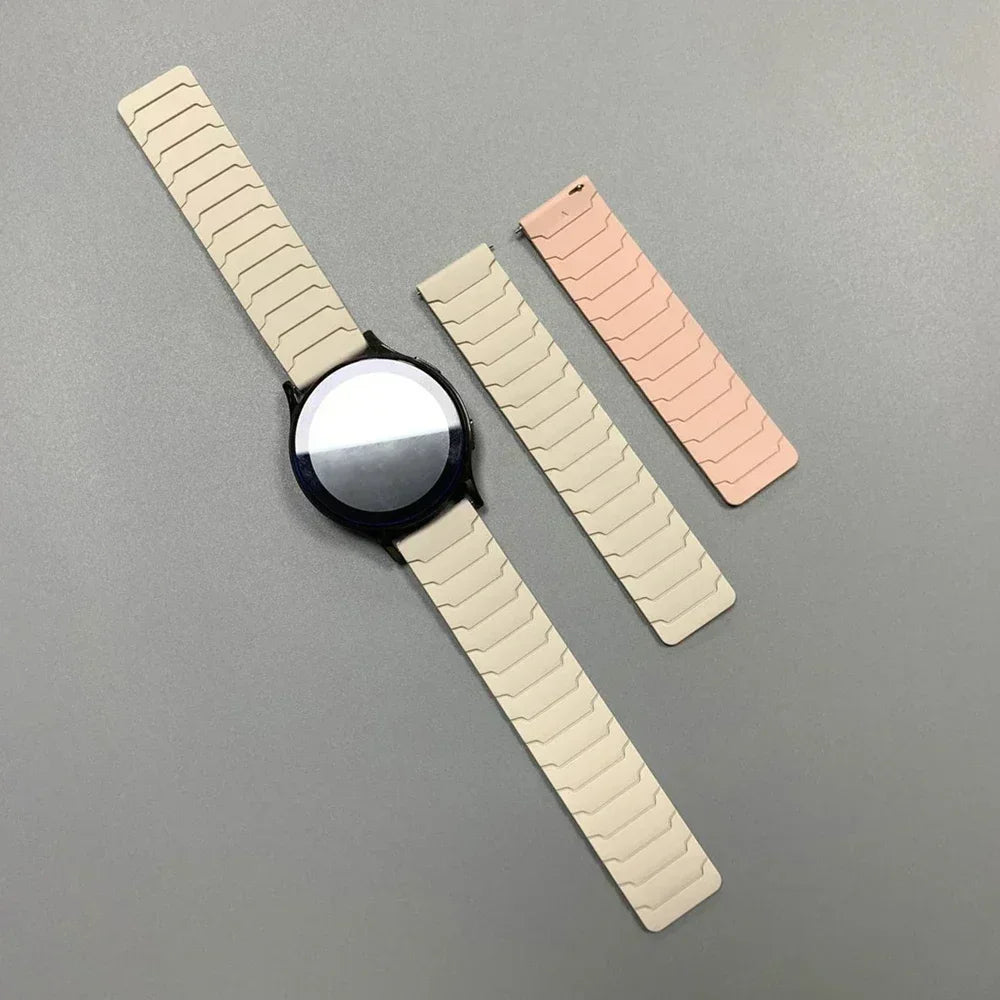 Polar Segmented Magnetic Silicone Loop Band – Starlight / Pink