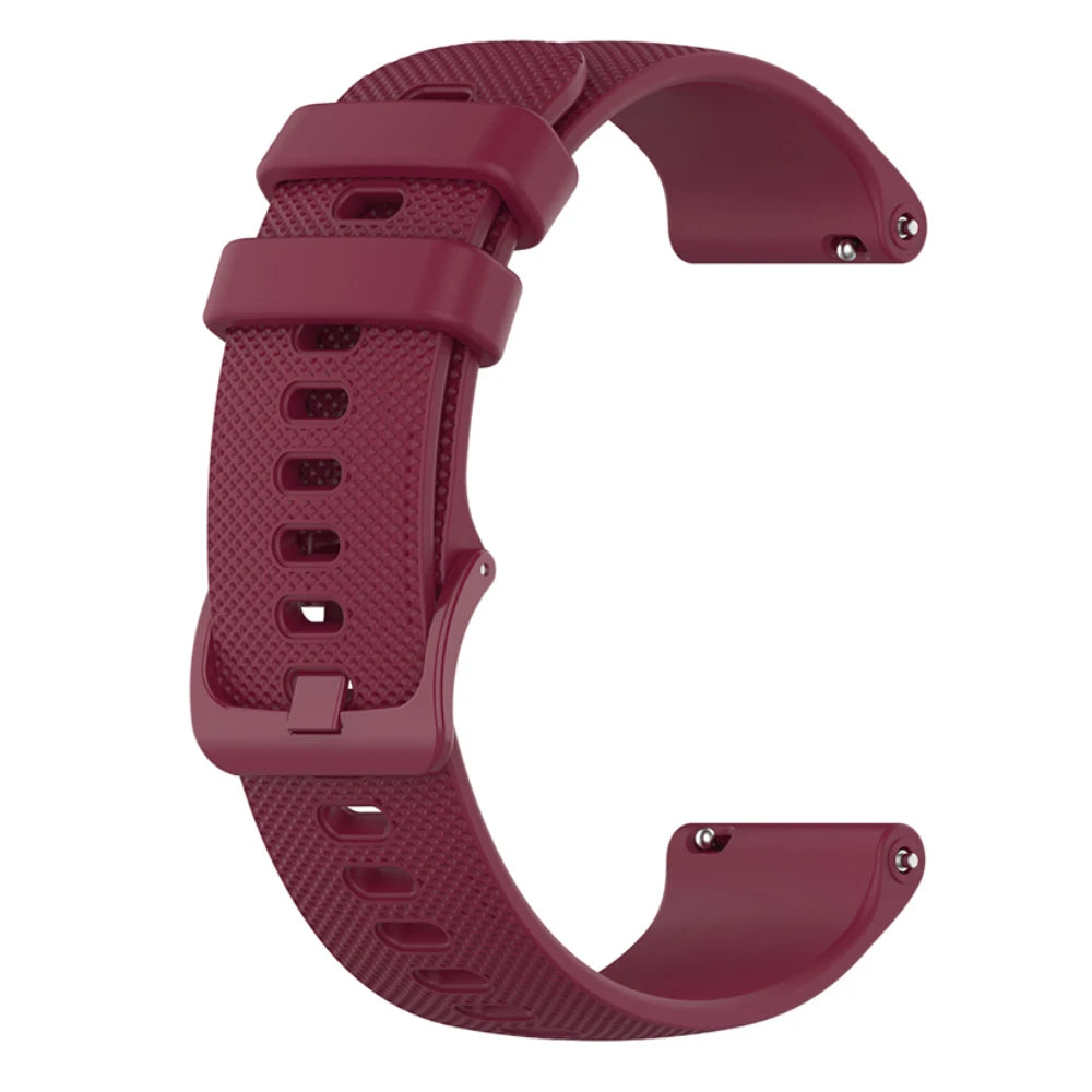 OnePlus Smartwatch Silicone Band Sports Strap Replacement Bracelet in burgundy color for sports and daily wear.