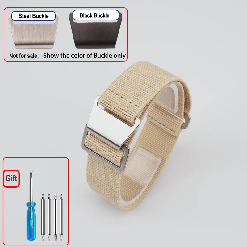 COROS Elastic Nylon Parachute Watch Band - Beige