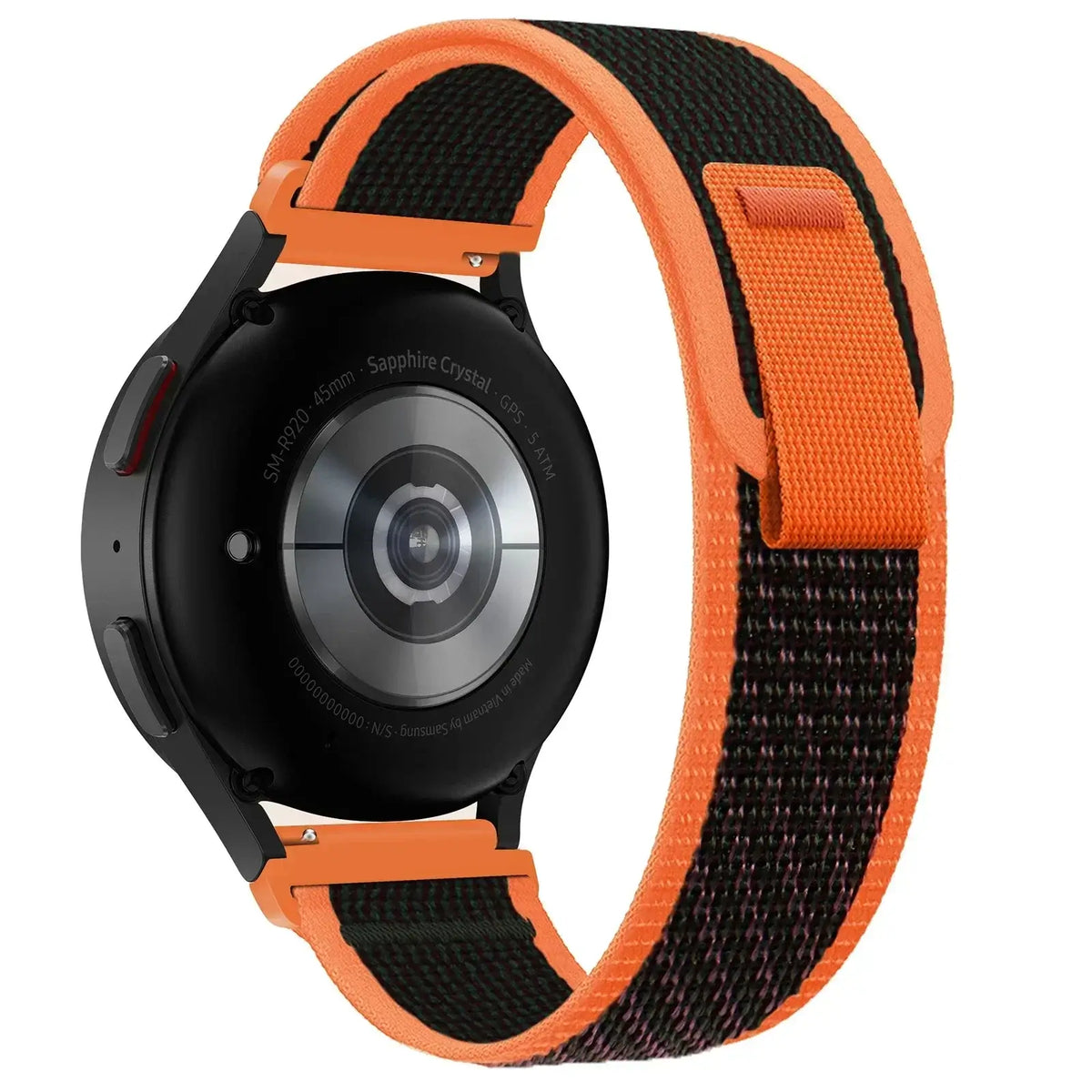 Amazfit Nylon Trail Loop Watch Band with Pull Tab - Black / Orange