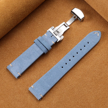 Garmin Suede Butterfly Clasp Band in Light Blue