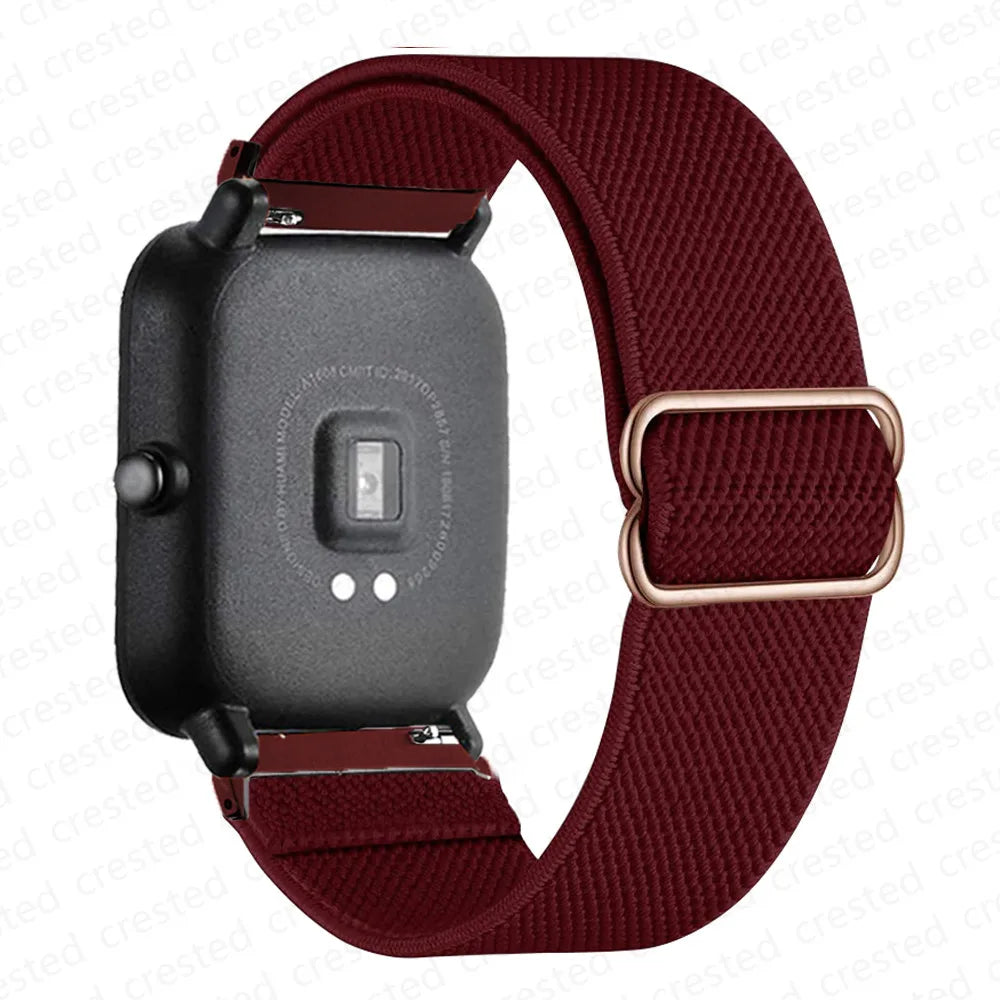 Adjustable Nylon Loop Band for Polar – Wine Red