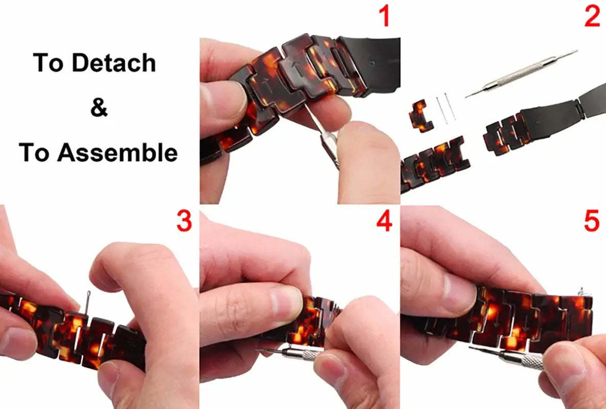 Garmin QuickFit Resin Bracelet Band resin bracelet link adjustment guide