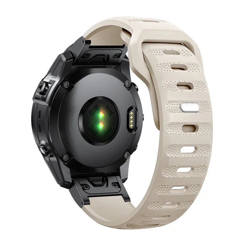 Starlight Garmin QuickFit 22/26mm Lightweight Soft Silicone Band