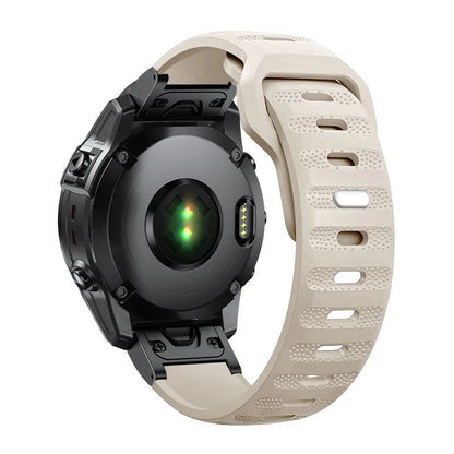 Starlight Garmin QuickFit 22/26mm Lightweight Soft Silicone Band
