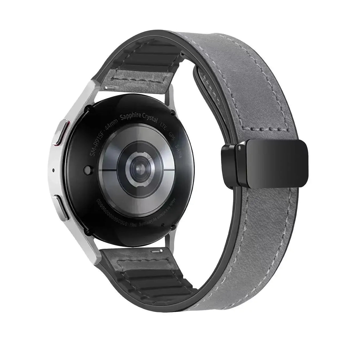 Garmin Leather and Silicone Magnetic Band in Gray