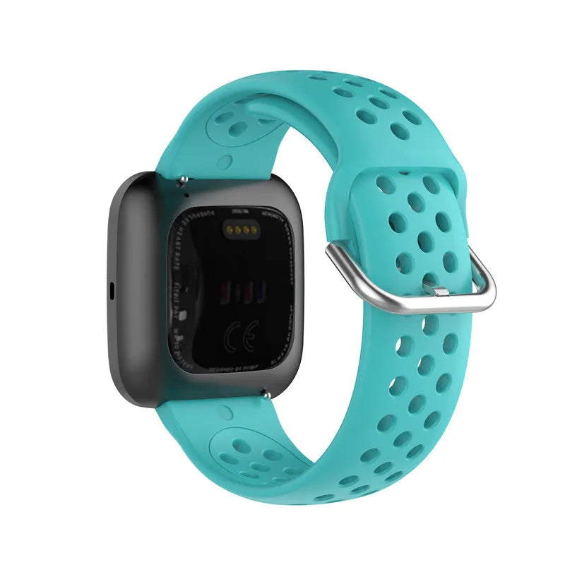 Fitbit Versa, Sense & Blaze Perforated Silicone Band - Turquoise