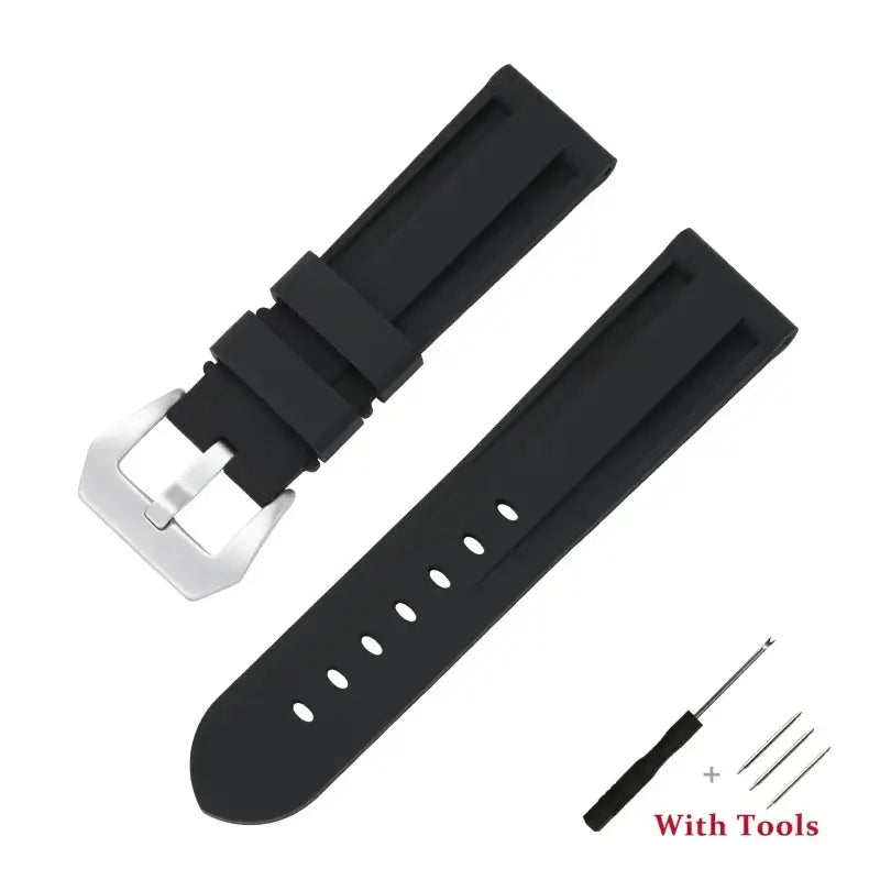 Amazfit Silicone Buckle Band in Solid and Camo Colors — Black