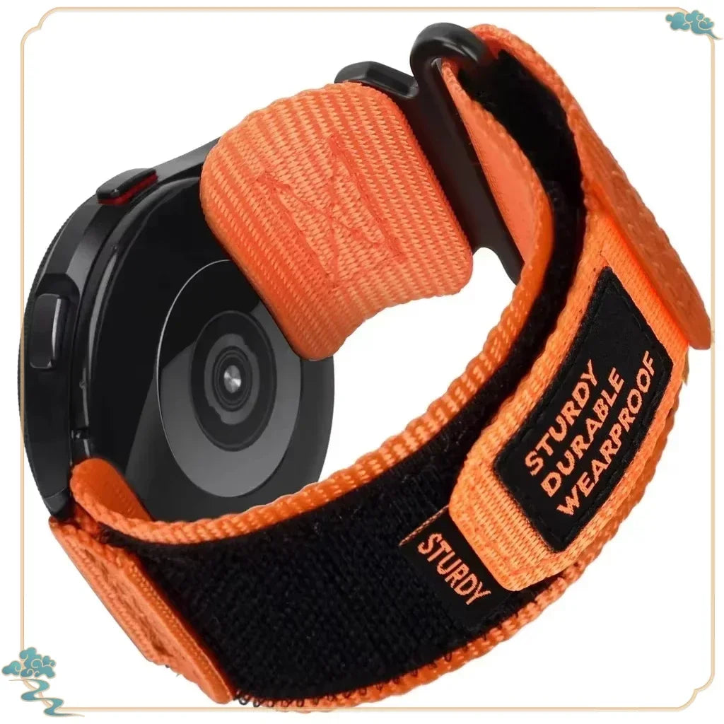 Polar Nylon Hook-and-Loop Band in Solid and Camo Colors — Orange