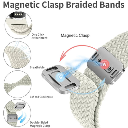 Fitbit Charge 5 and 6 Braided Nylon Band with Magnetic Clasp — product detail