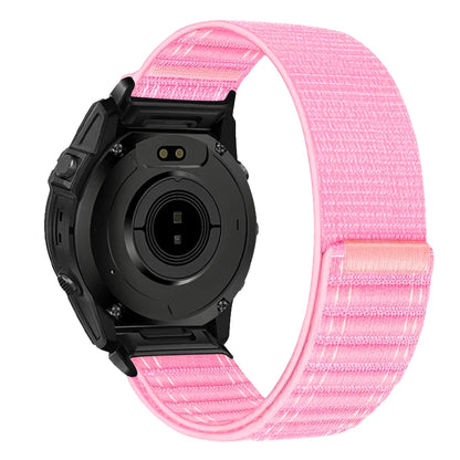 Pink Garmin QuickFit 20/22/26mm Lightweight Nylon Loop Band
