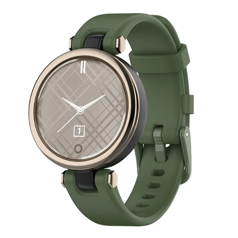 Garmin Lily (2021) Silicone Band in dark green on an original Lily
