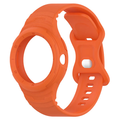 Orange Google Pixel Watch 3, 2 and 1 41mm Silicone Band with Built-In Case