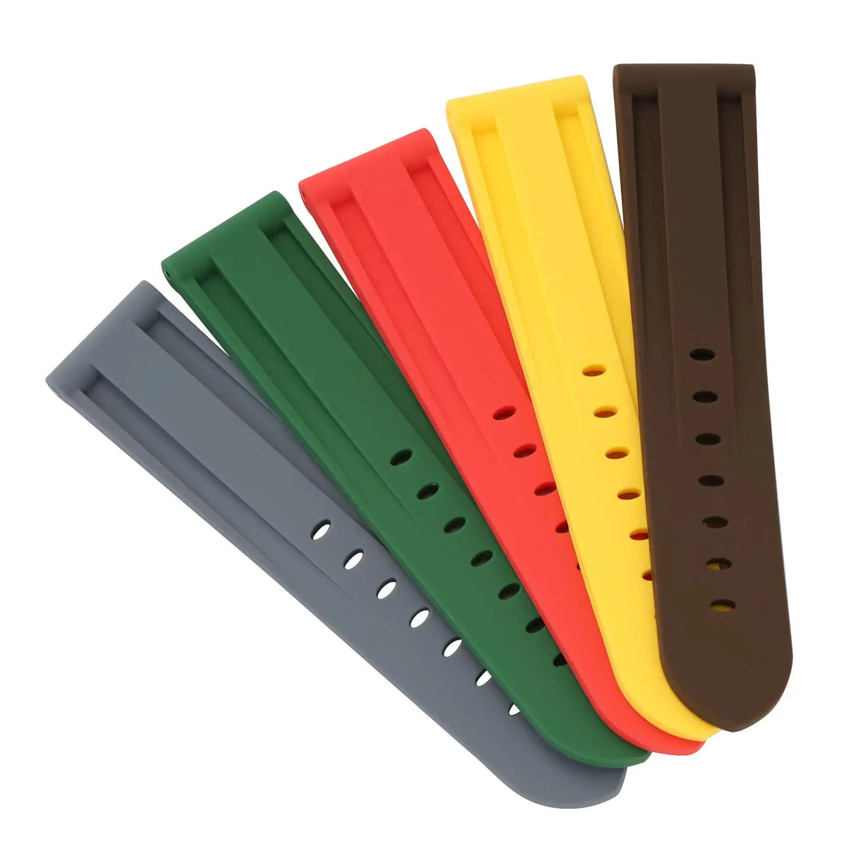 Recessed panels in solid colors — BandsCo Straps