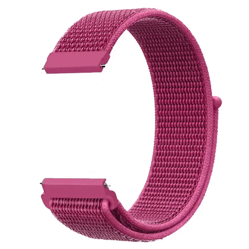 COROS Adjustable Nylon Loop Watch Band in Colors & Camo - Hot Pink