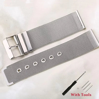 Garmin Milanese Mesh Buckle Band in Silver