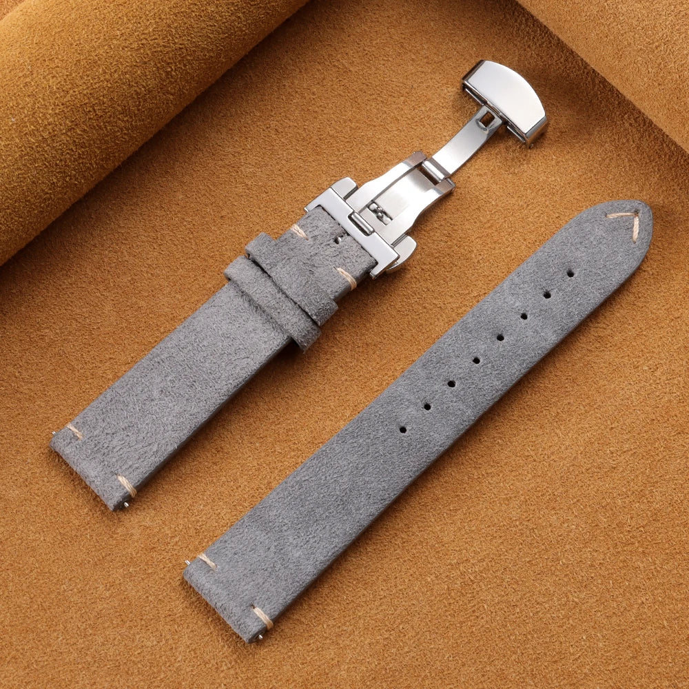 Garmin Suede Butterfly Clasp Band in Gray