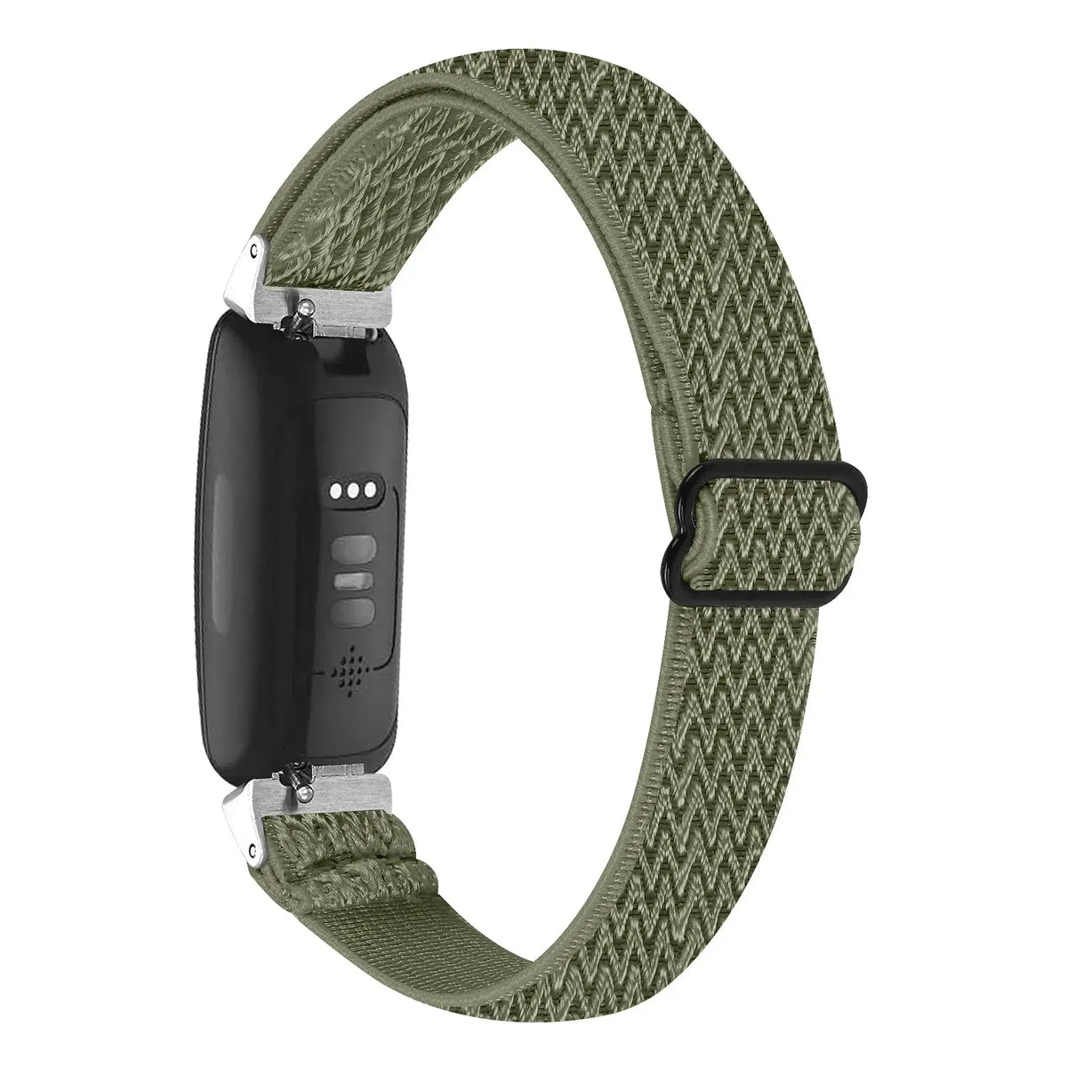 Fitbit Inspire Textured Stretch Nylon Loop Band - Olive Green