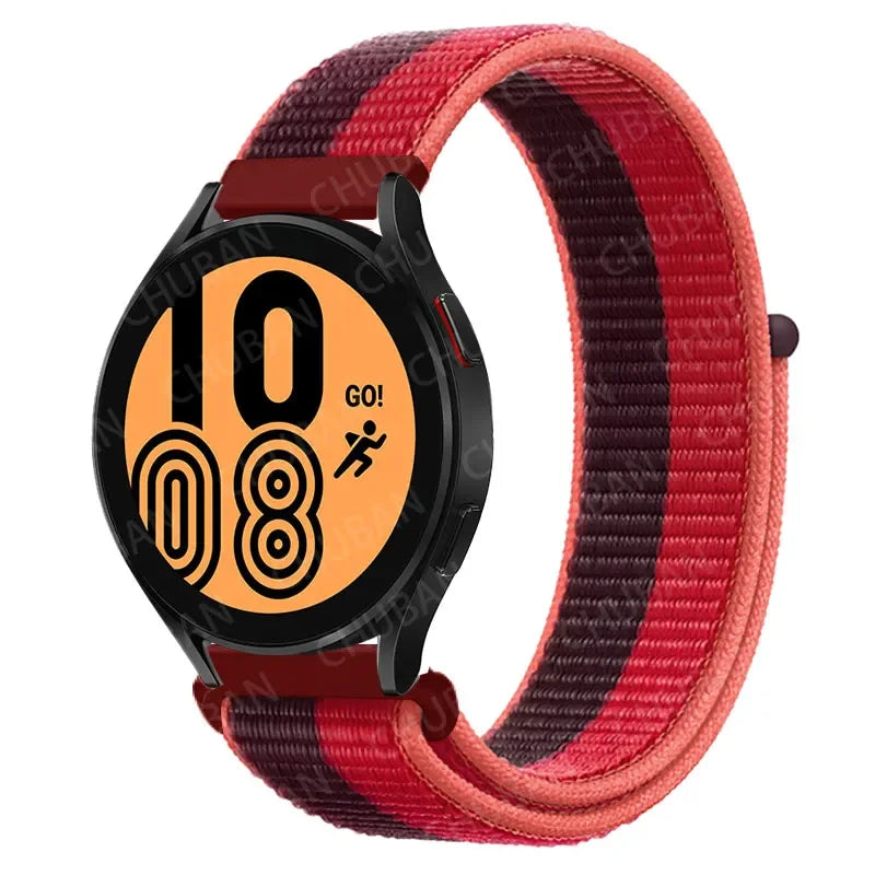 COROS Nylon Sport Loop Watch Band in Solid & Mixed Colors - Red Purple