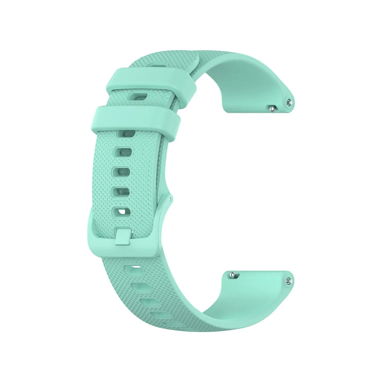 Polar Textured Silicone Band with Matching Buckle — Mint green strap and textured surface